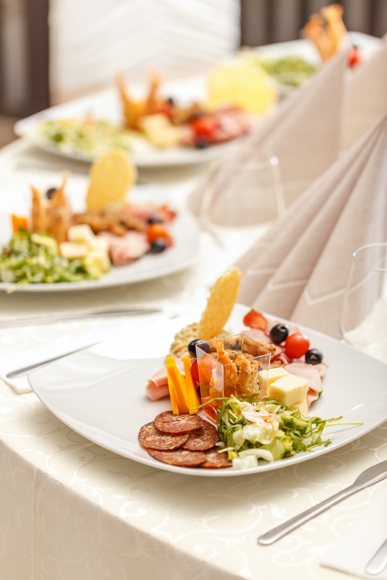 appetizer served on a plate