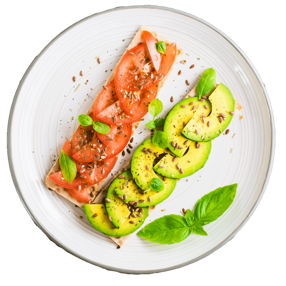 appetizing bruschetta with avocado and tomatoes on 2022 11 04 06 36 11 utc